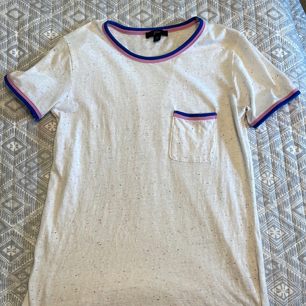 J. Crew Speckled Pocket Tee